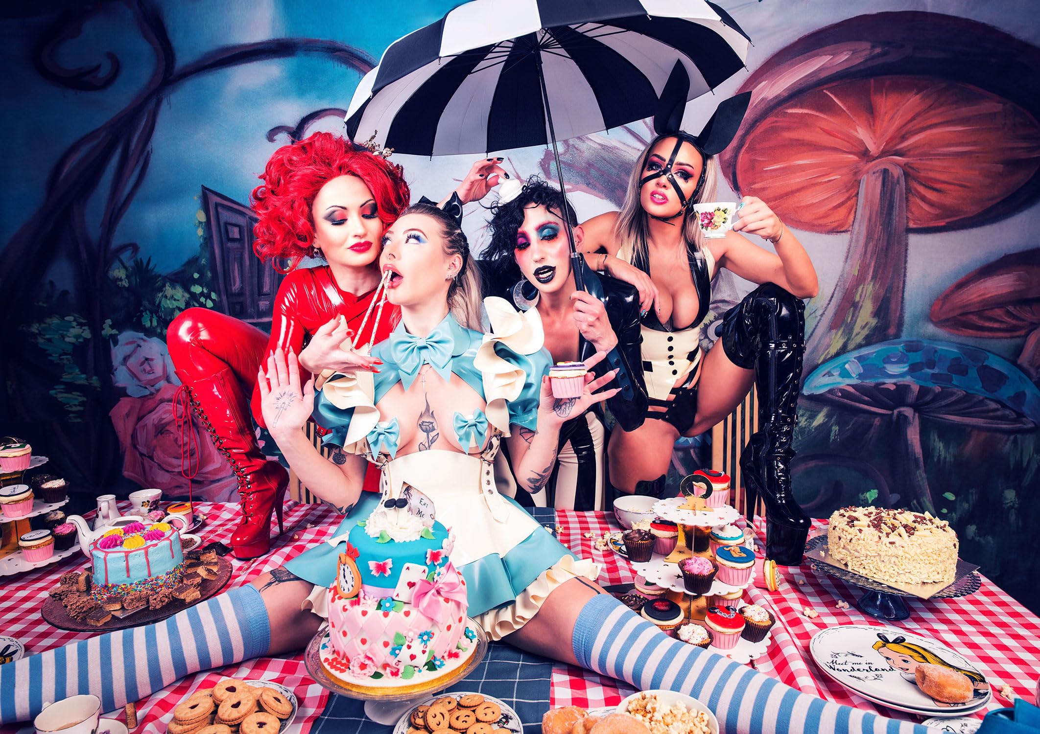 Alice in Wonderland: A Journey into the Fetish Latex Wonderland