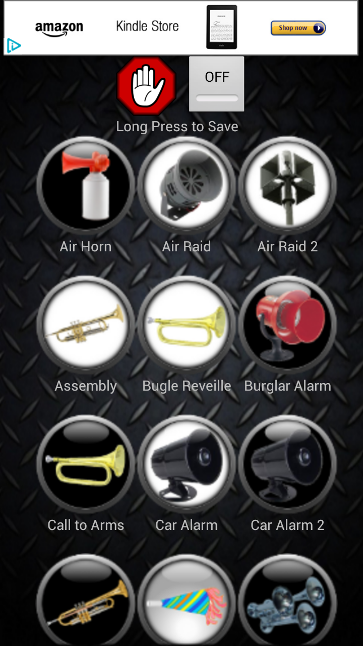 Sirens and Horns App on Amazon Appstore