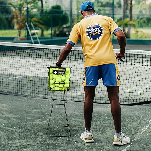 Miniatura 6 de Tolva y recogedor de pelotas de tenis opciones plegables, rodantes y estándar para la colección de pelotas