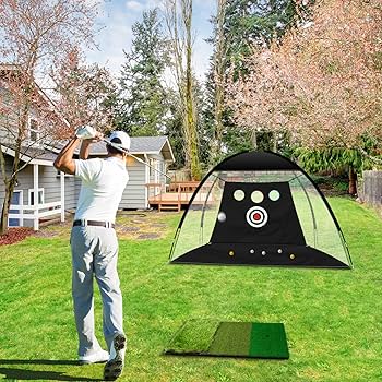 Amazon.com : OYN 10x7ft Golf Net with Hitting Mat, Golf