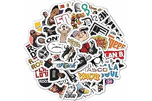 BulbaCraft Hip Hop Stickers: A Groovy Pack of 90s & 2000s Rap Icons