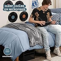 Vista 369 de Bare Home Comforter Set - King/California King Size - Ultra-Soft - Goose Down Alternative - Premium 1800 Series - All Season Warmth