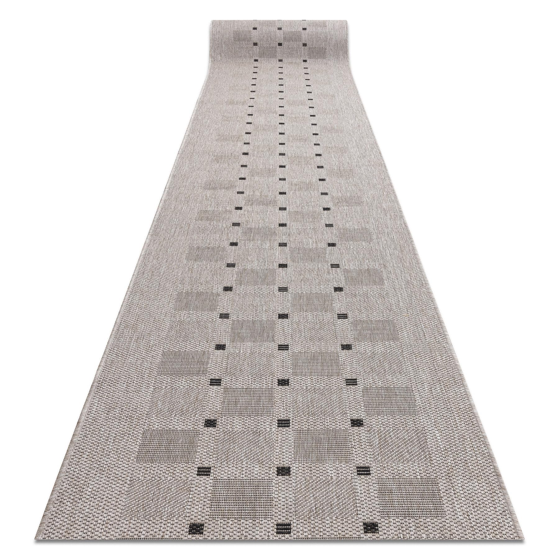 Alfombra de pasillo lavable y resistente SIZAL FLOORLUX 20079 de 80x100