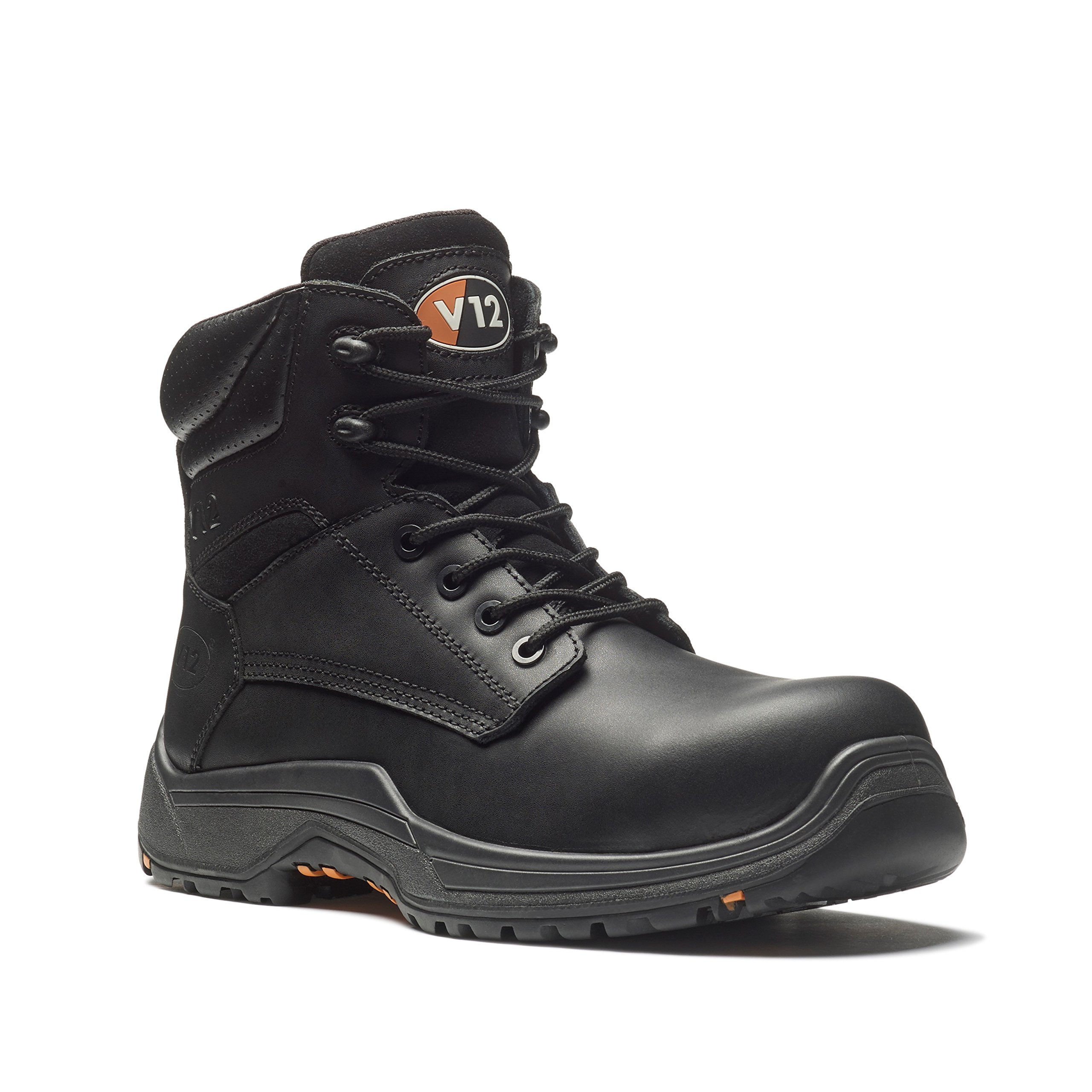 V12 Footwear, VR600.01 Bison IGS Safety Derby Boot, Size 8 UK, Black