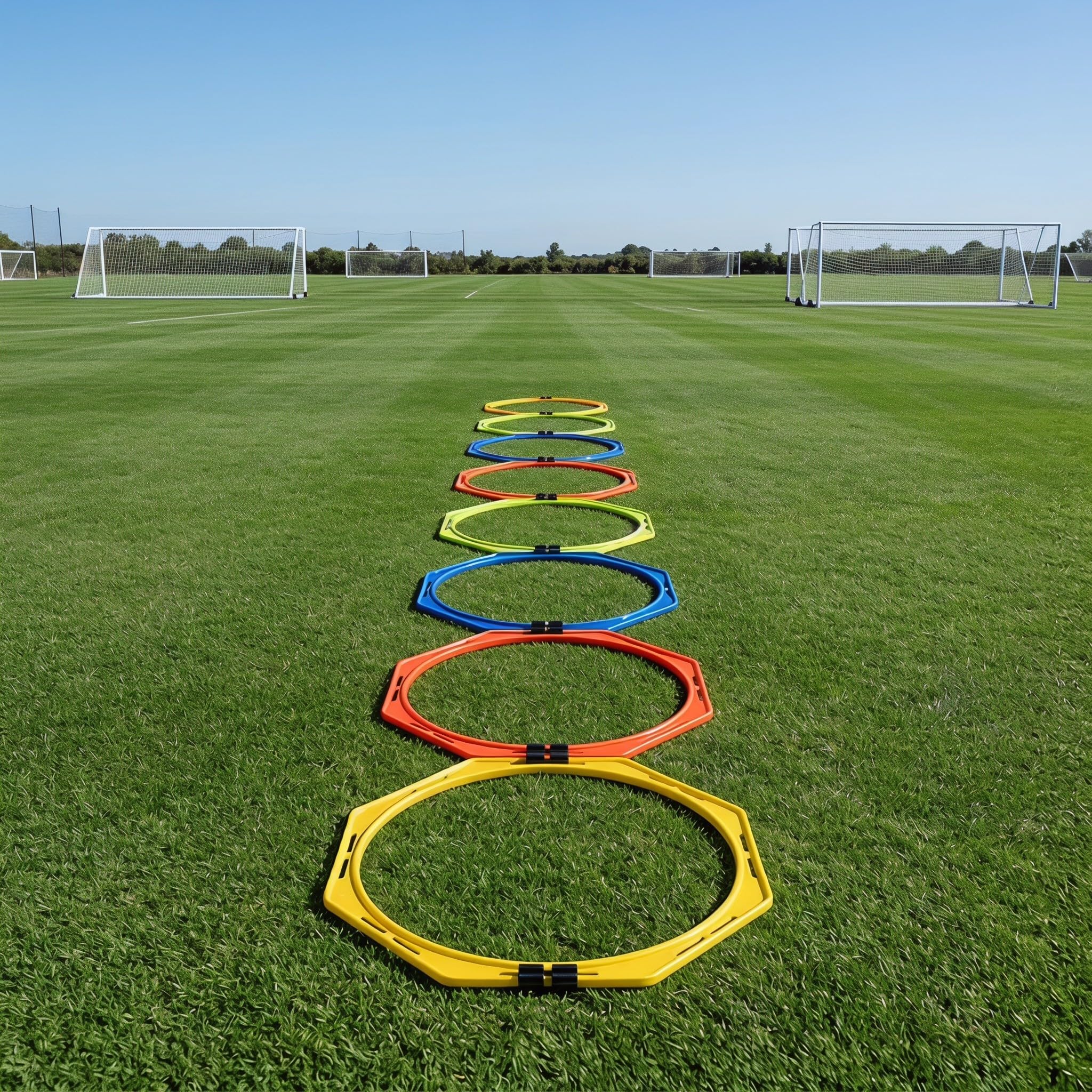 iplusmile 8 Piezas Aros de Entrenamiento de Agilidad, de 40cm, PP