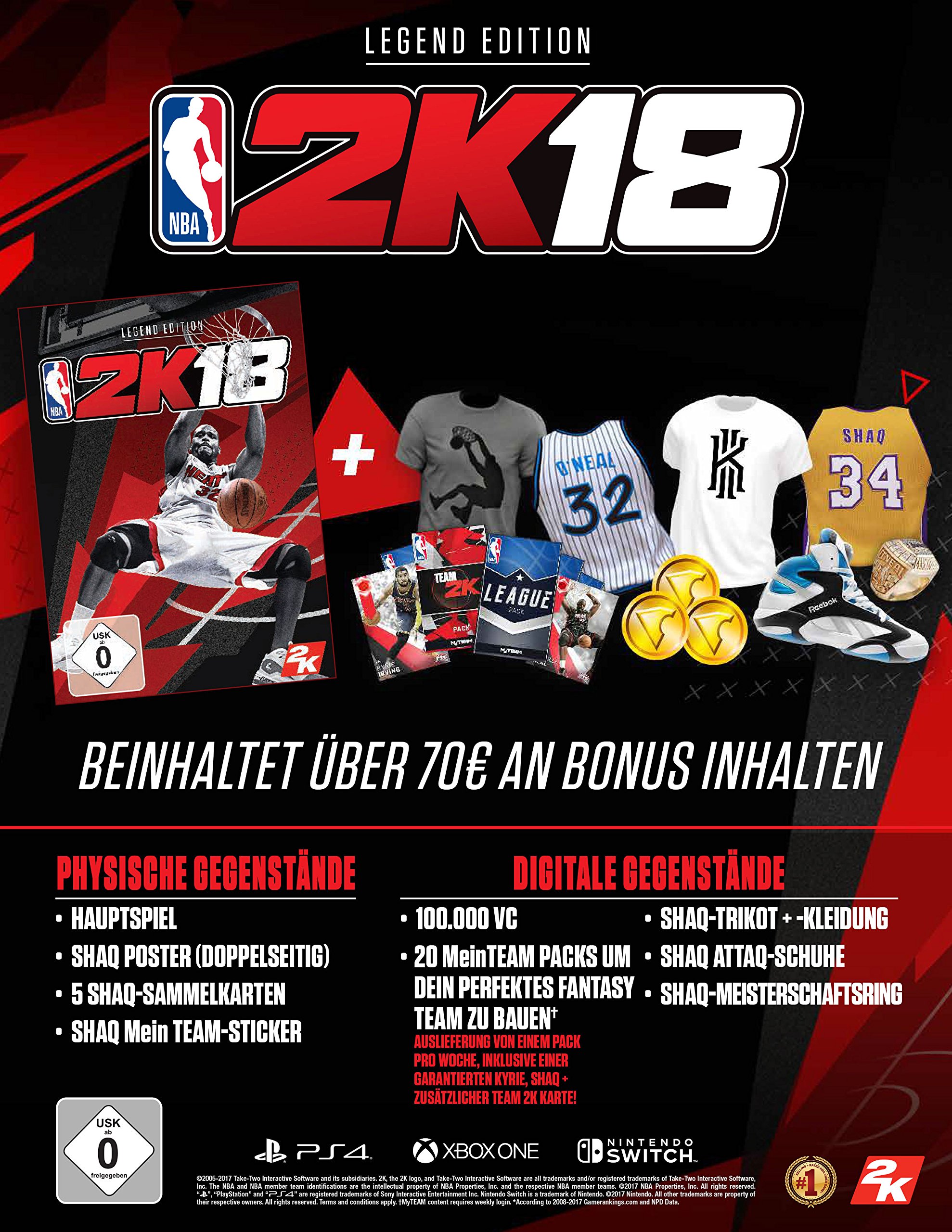 NBA 2K18 - Legend Edition - [Nintendo Switch] : Amazon.de: PC