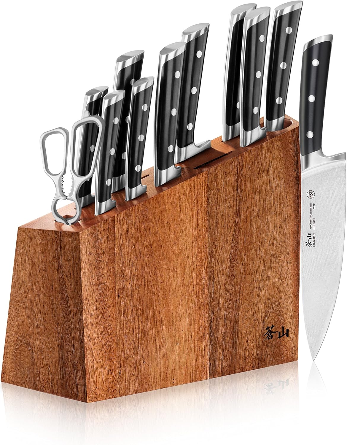 Flash Sale Buy 1 get 1 Cangshan S Series 60140 12-Piece German Steel Forged Knife Block Set
