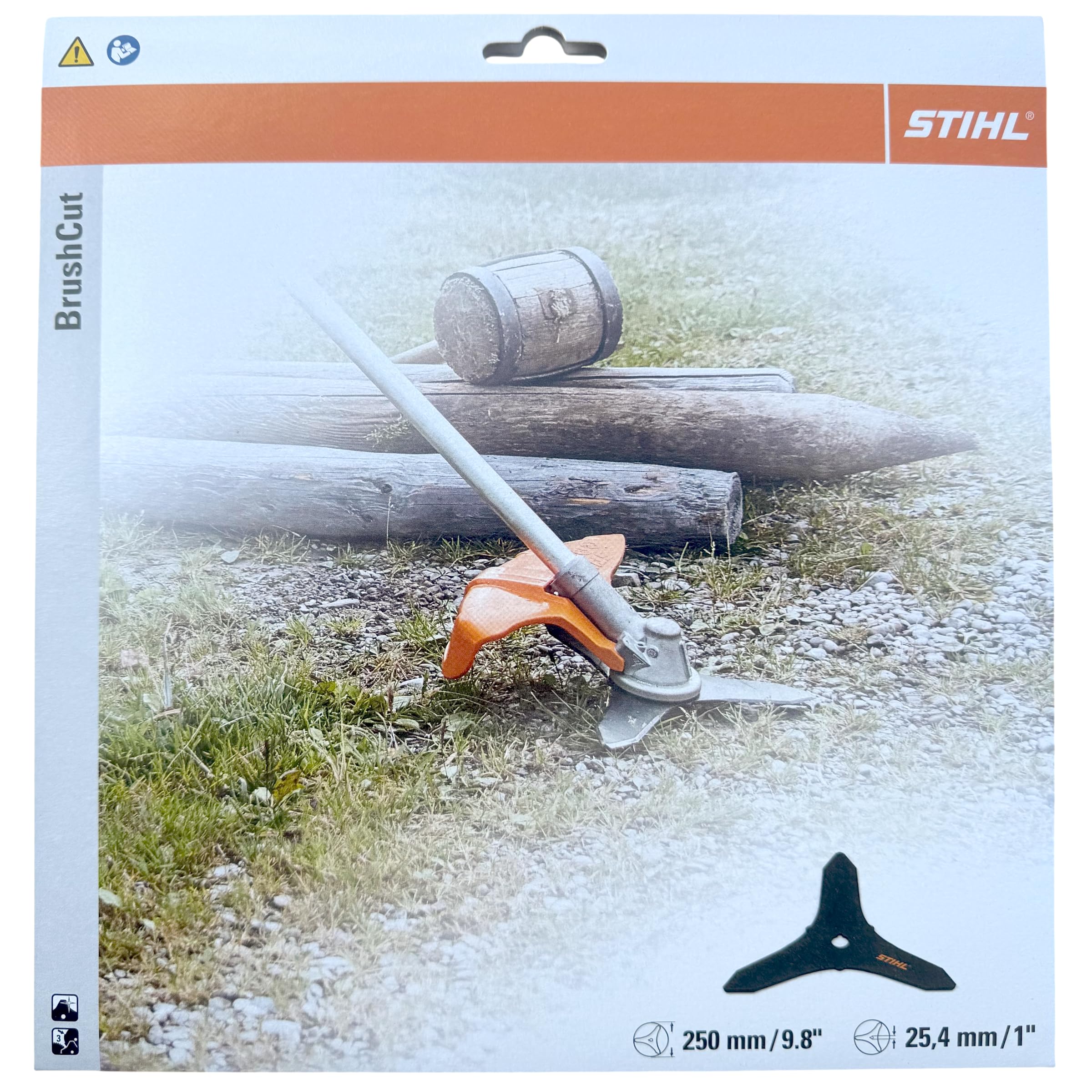Stihl 4112 713 4100 Couteau à Brosse en Acier 25,4 mm