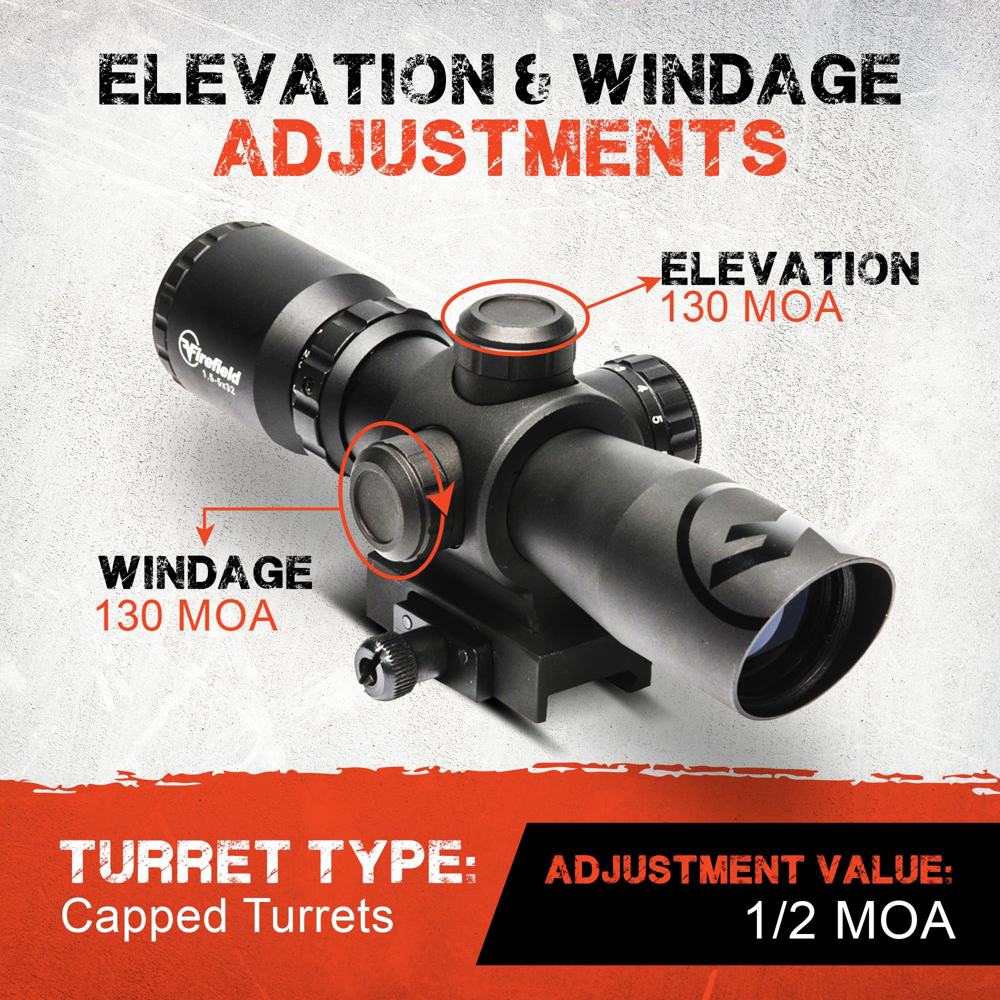 Amazon.co.jp: Firefield Barrage 1.5-5x32 Riflescope