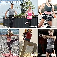 Vista 3 de Cinturón delgado de correr para hombres y mujeres, riñonera para correr, soporte para teléfono para correr, bolsa de cintura, cinturón