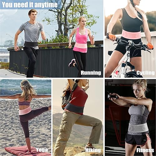 Miniatura 3 de Cinturón delgado de correr para hombres y mujeres, riñonera para correr, soporte para teléfono para correr, bolsa de cintura, cinturón de