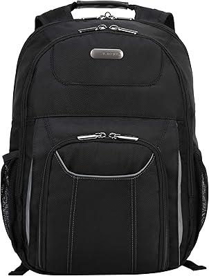 Targus Bolsa De Laptop De Viajante De Ar, Saco De Negócios Profissional Com Tecla De Segurança, Material Durável, Bolsos Acessórios Múltiplos, Protetora Para Laptop De 16 Polegadas (Tbb012Us) Preto  