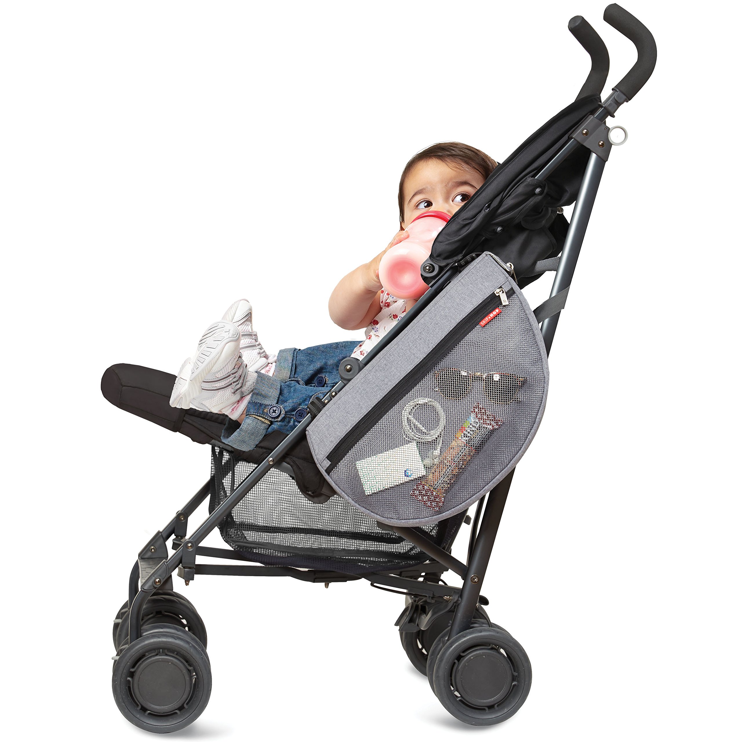 Skip Hop Grab And Go Stroller Saddlebag Heather Grey Desertcart