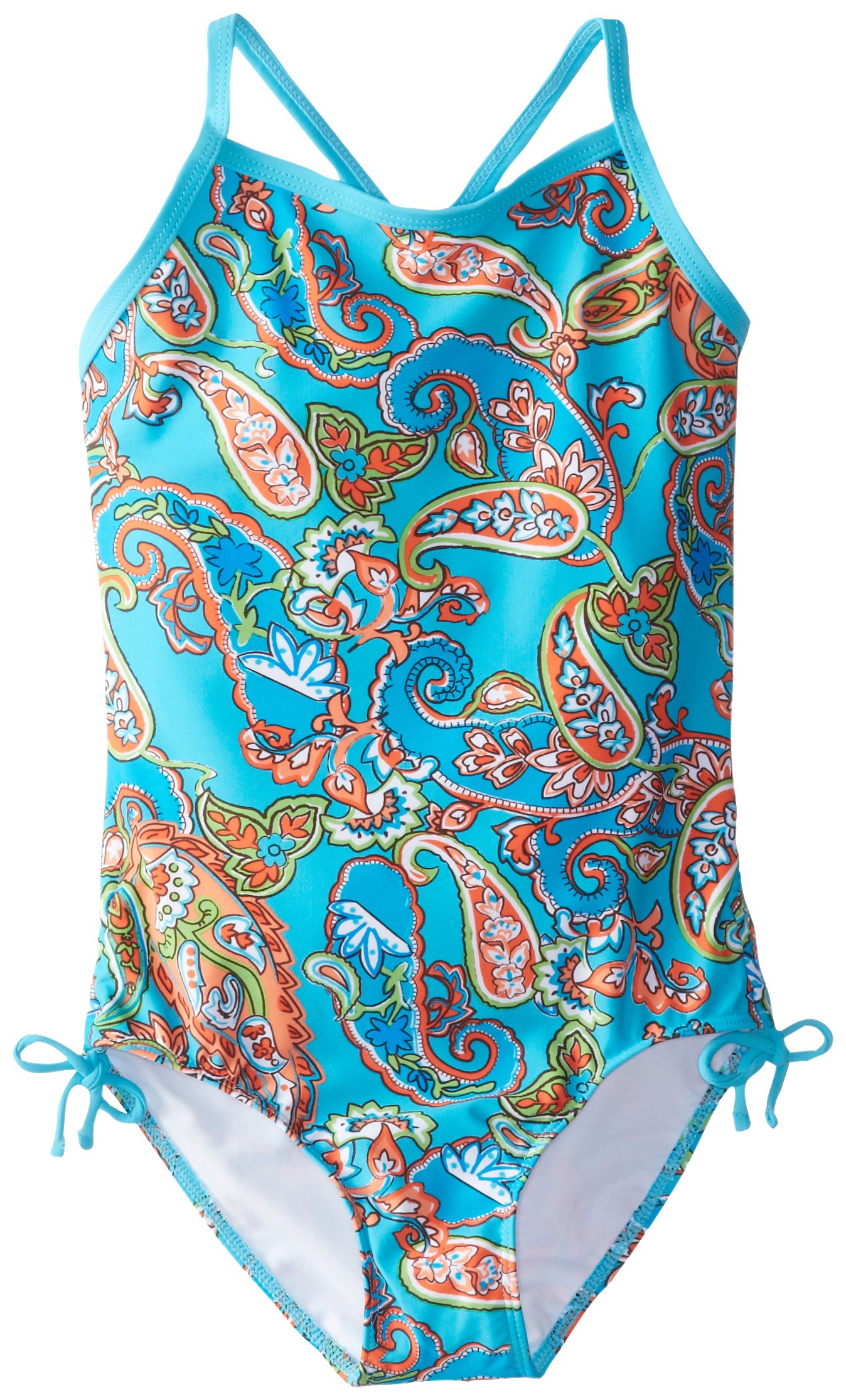 Kanu Surf Girls' Bali Beach Sport Banded One Piece Swimsuit