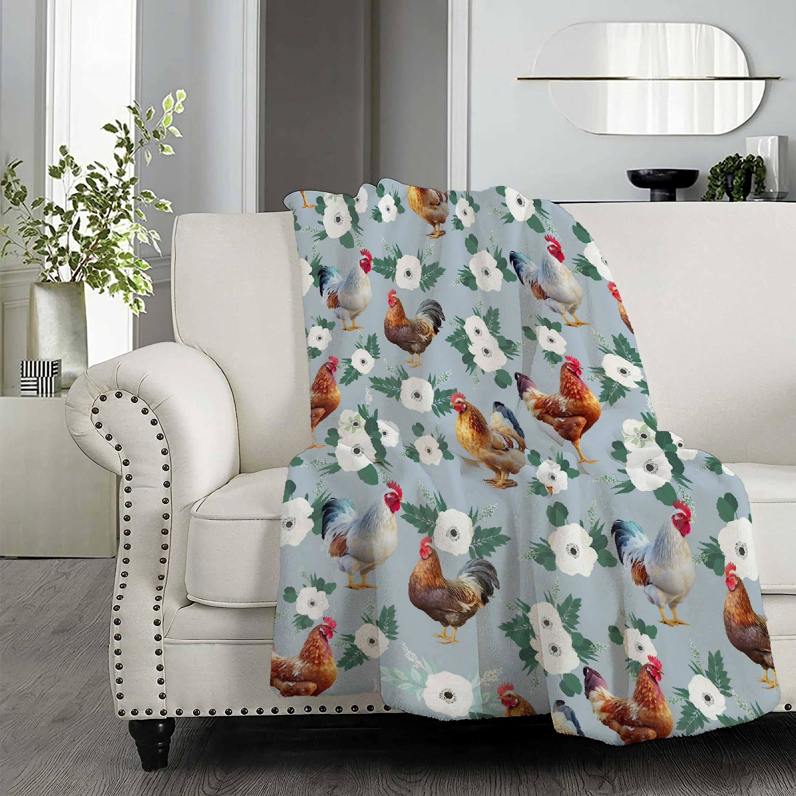 Coperta A Forma Di Gallina - Morbida E Calda Per Divano E Letto