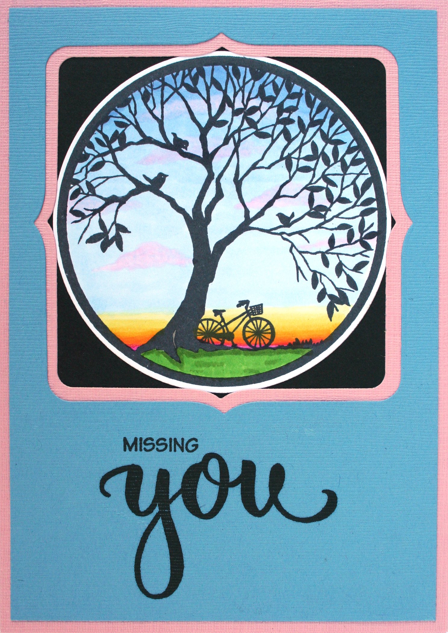 Stampendous Timbro adesivo, cerchio albero