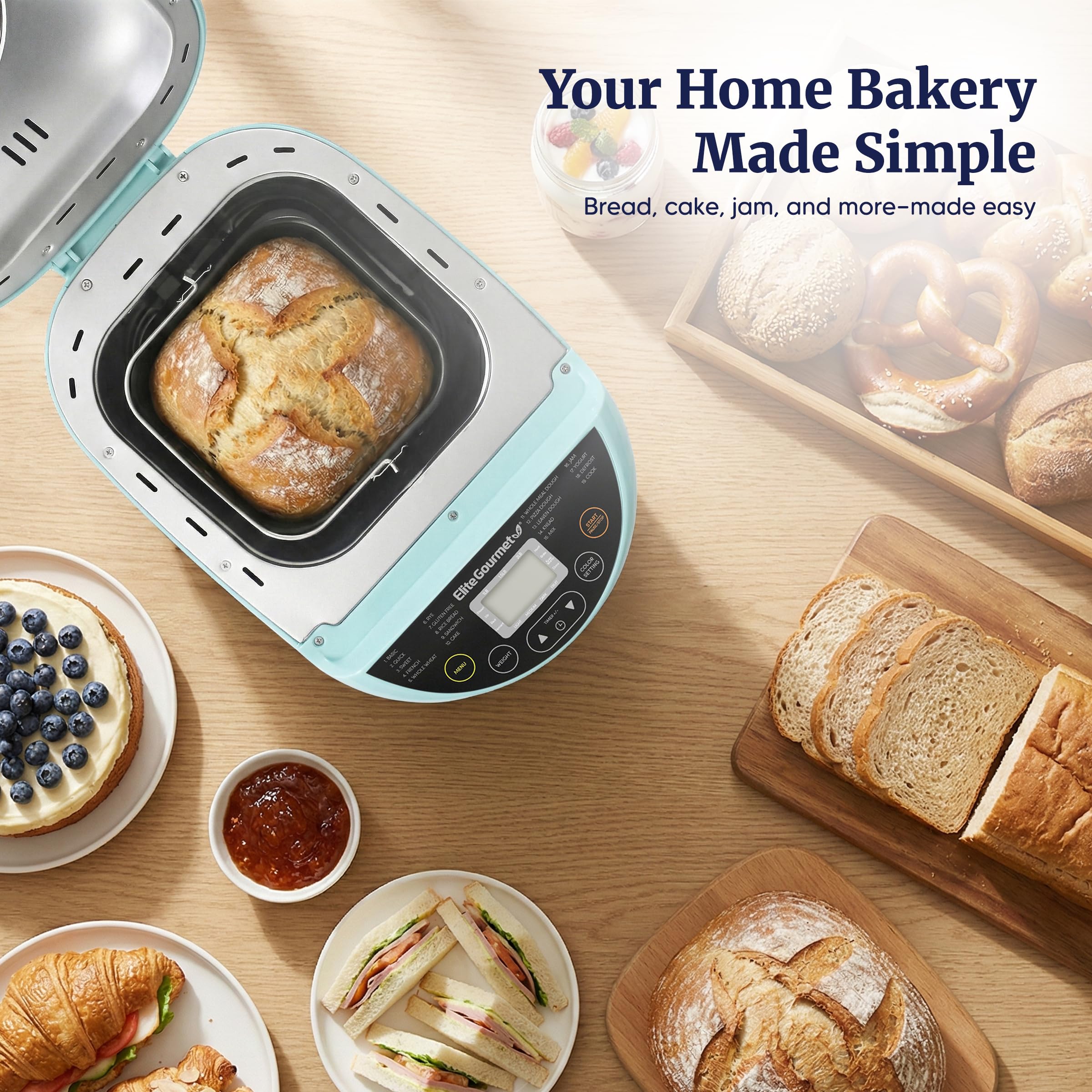 Elite Gourmet Bread Maker - Make Fresh Bread at Home -7 Elite Gourmet Bread Maker - Make Fresh Bread at Home -7