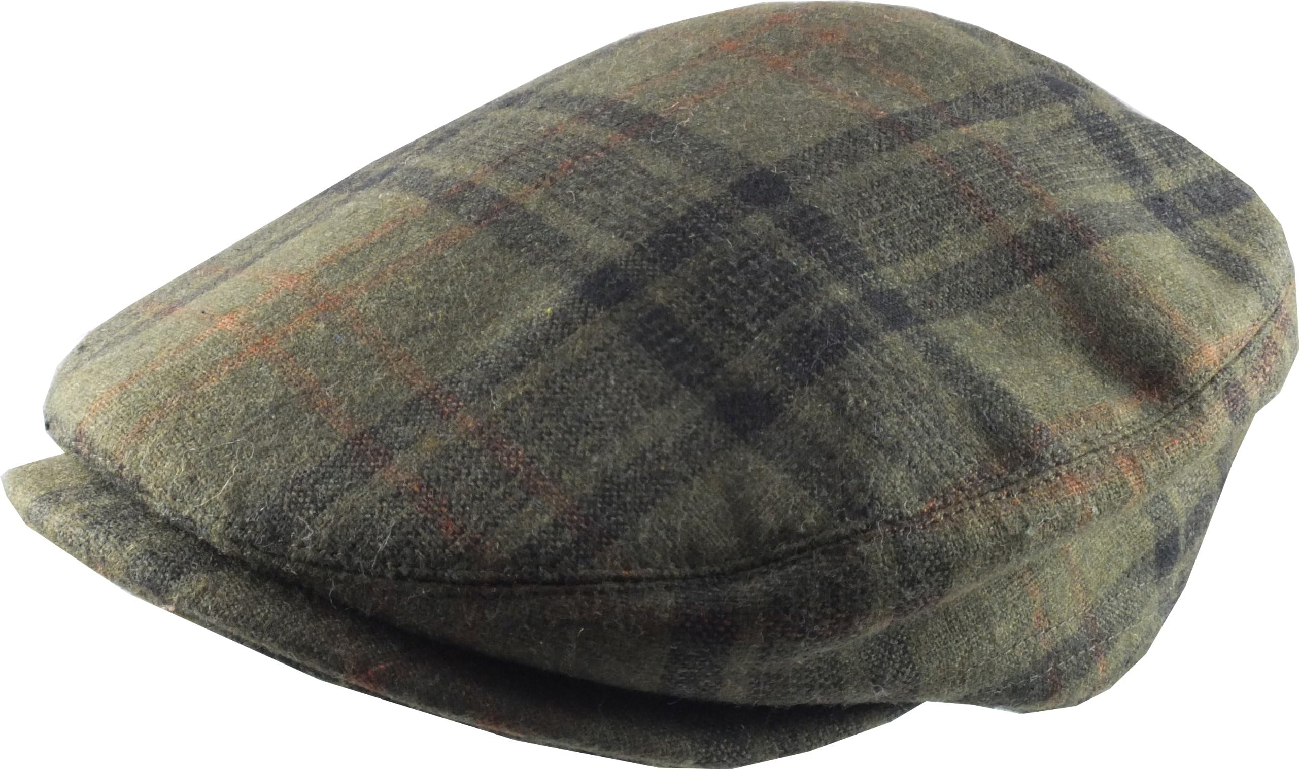 Chaos Brothers Retro Style Flat Cap - Green Plaid S/M