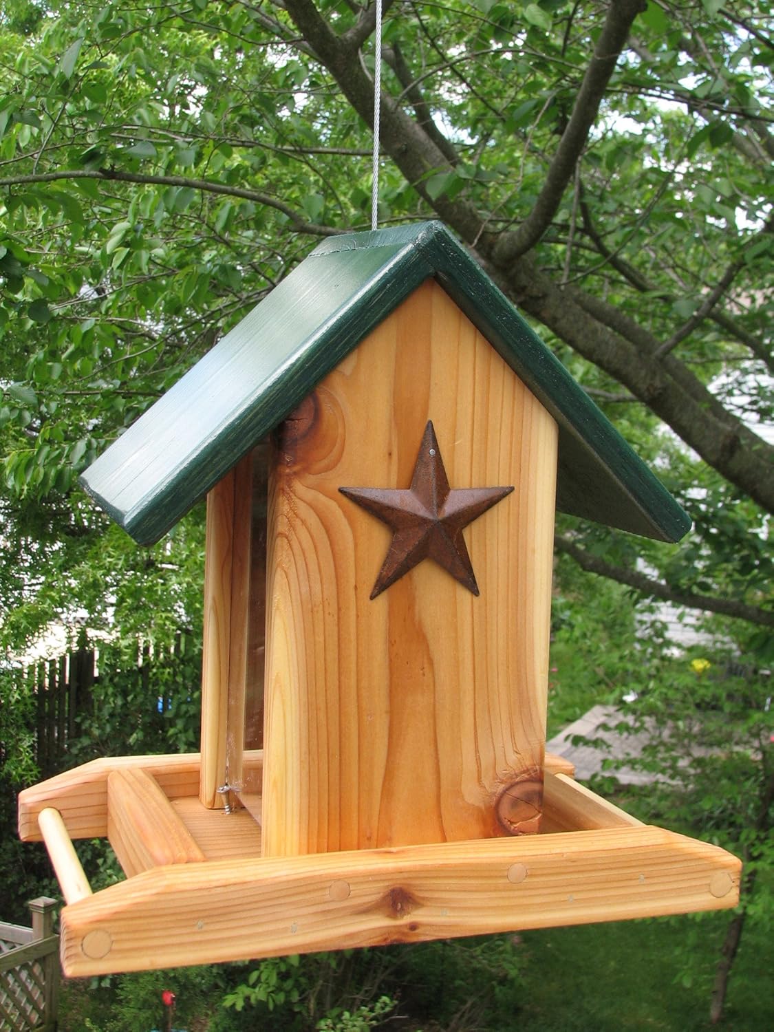 Bob's New England Woodcrafters Cedar Bird Feeder w/ Rust
