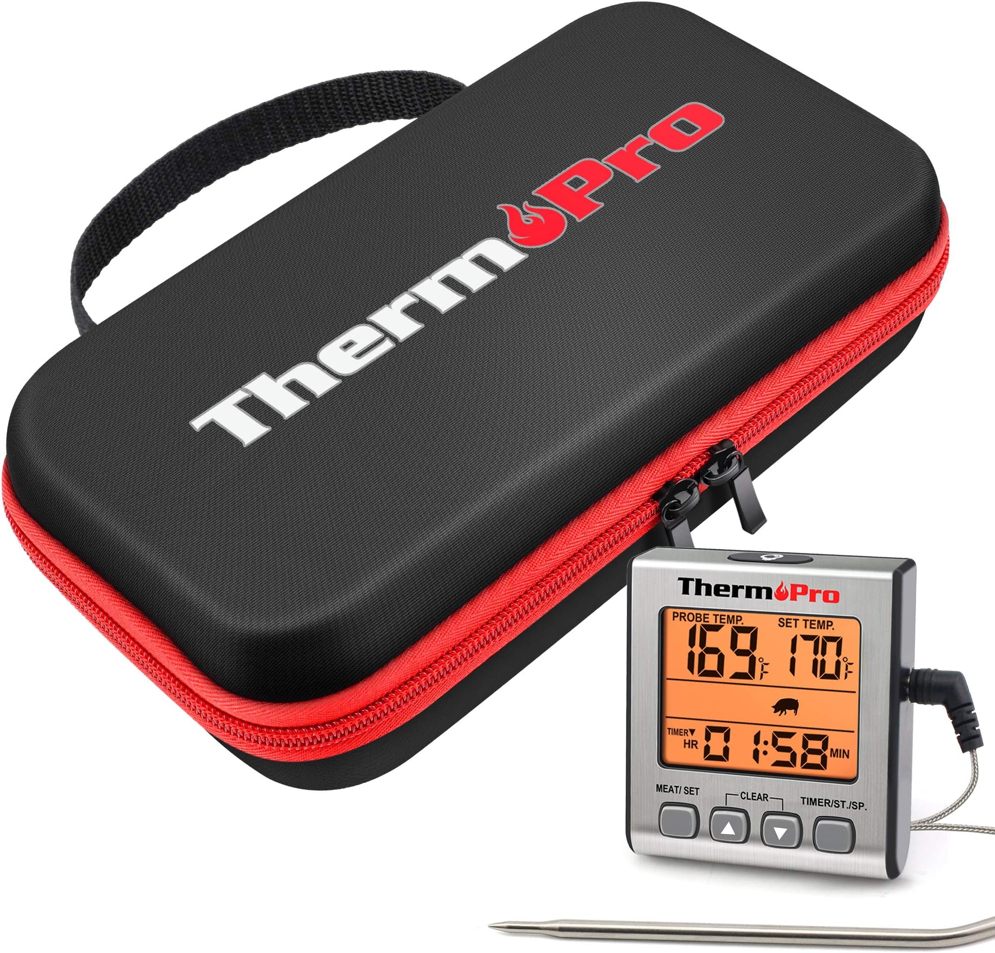 ThermoPro TP16S Digital Meat Thermometer Smoker Candy Food