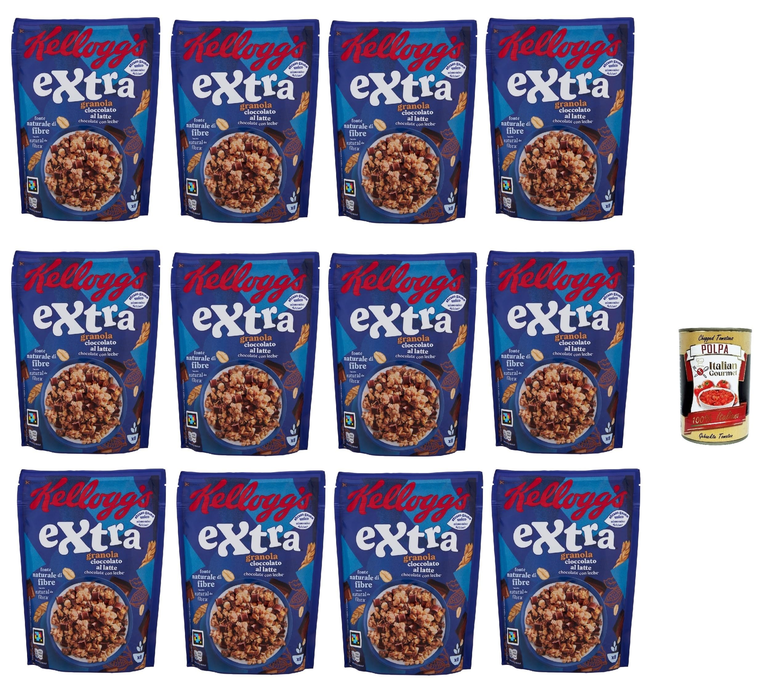 Italian Gourmet Extra Cioccolato al Latte cereali 12 x 375g Vollkorn-Hafer