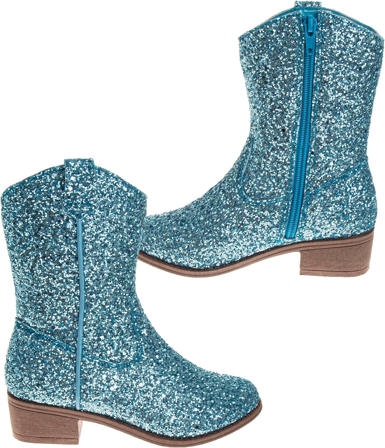 Josmo Glitter Girls Cowgirl Boots Mid Calf Boots Girl Cowboy Boots Size Little Kids/Big Kids - Image 2