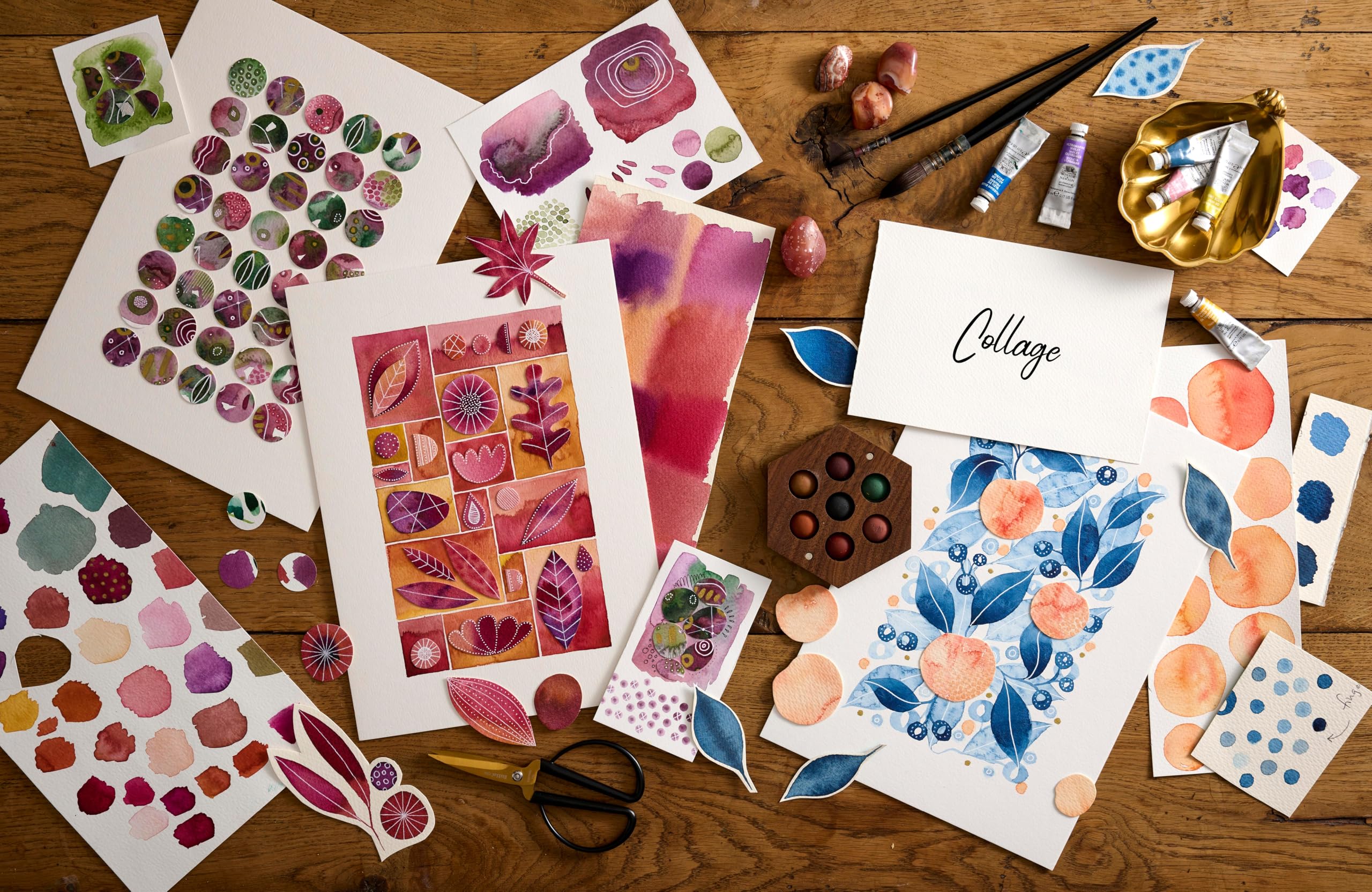 Creative Abstract Mixed Media : The Beginner's Guide to Expressive Painting with Watercolor and More!