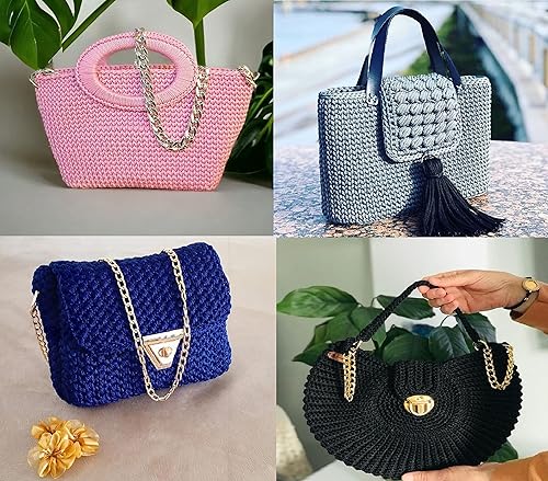 Miniatura 9 de Cordón de macramé de poliéster de 0.059-0.079 in, 2 madejas (2 x 153 yardas), cuerda de macramé 100% polipropileno de alta calidad, bolsa de macramé