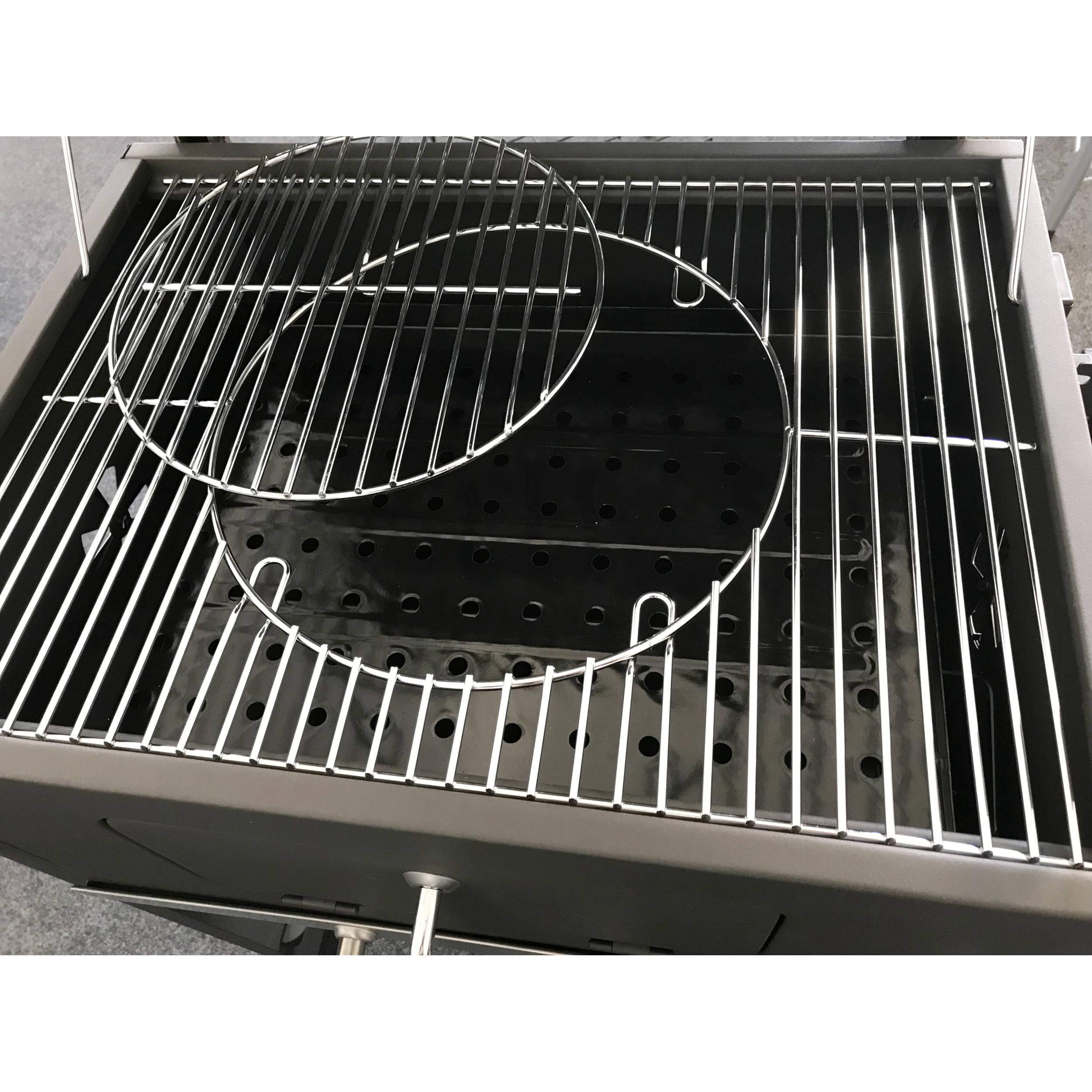 Holzkohlegrill/Grillwagen Activa Angular Grillfläche 2 X 41,5X27,5Cm