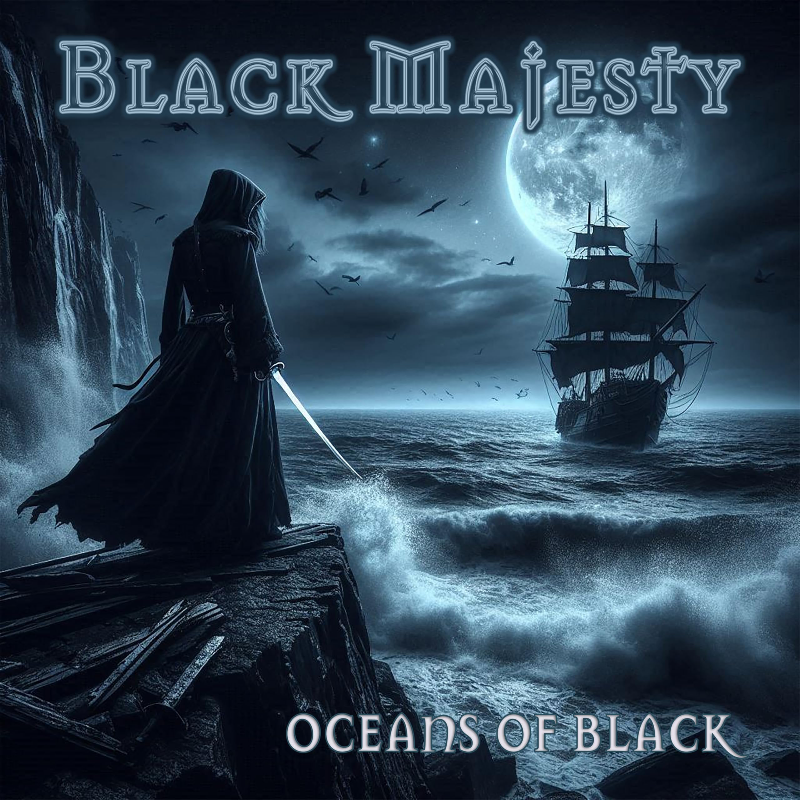 OCEANS OF BLACK (MARBLED BLUE VINYL) [VINYL]