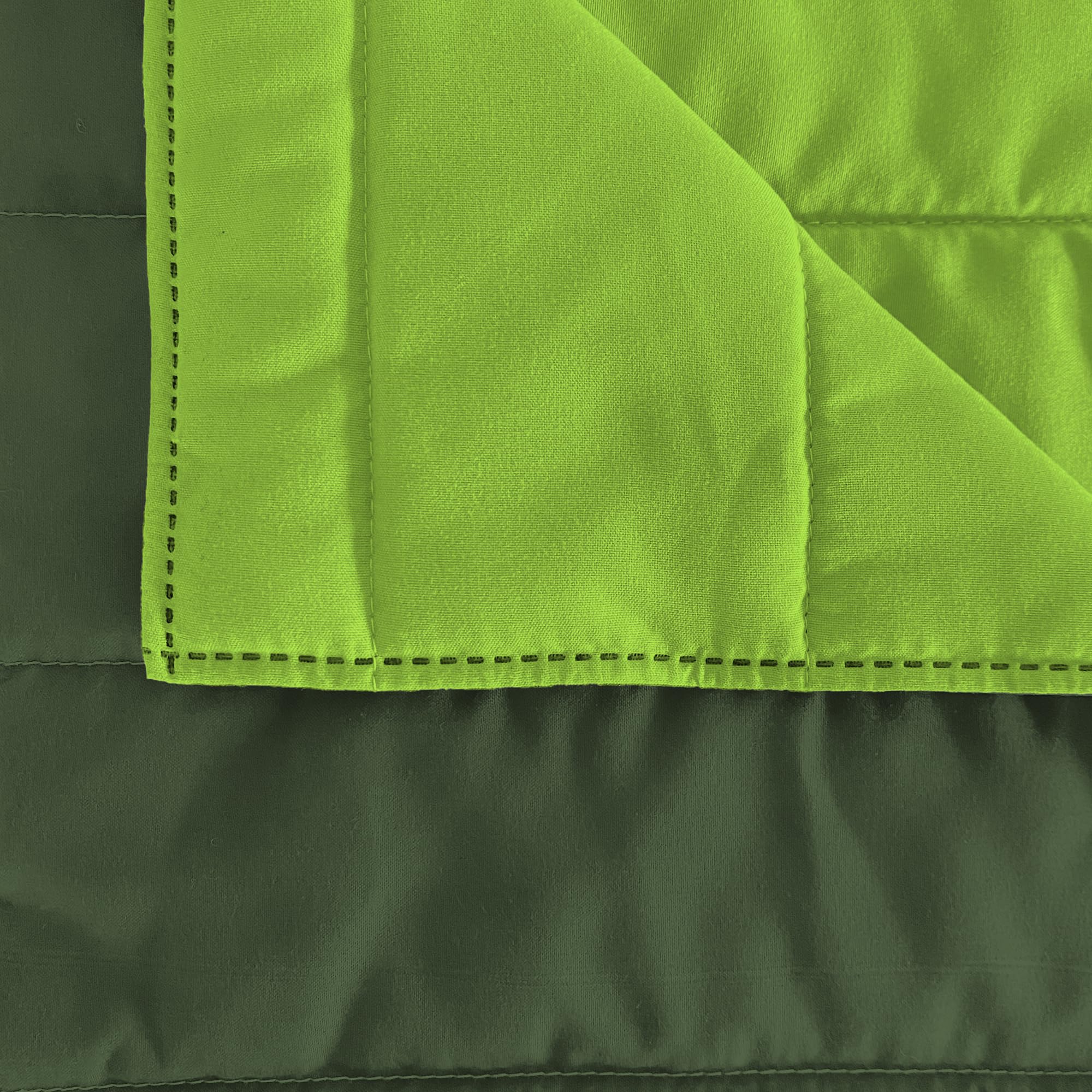 Sommer Steppdecke Apfelgrün Dunkel Grün 100% Mikrofaser 260x270cm