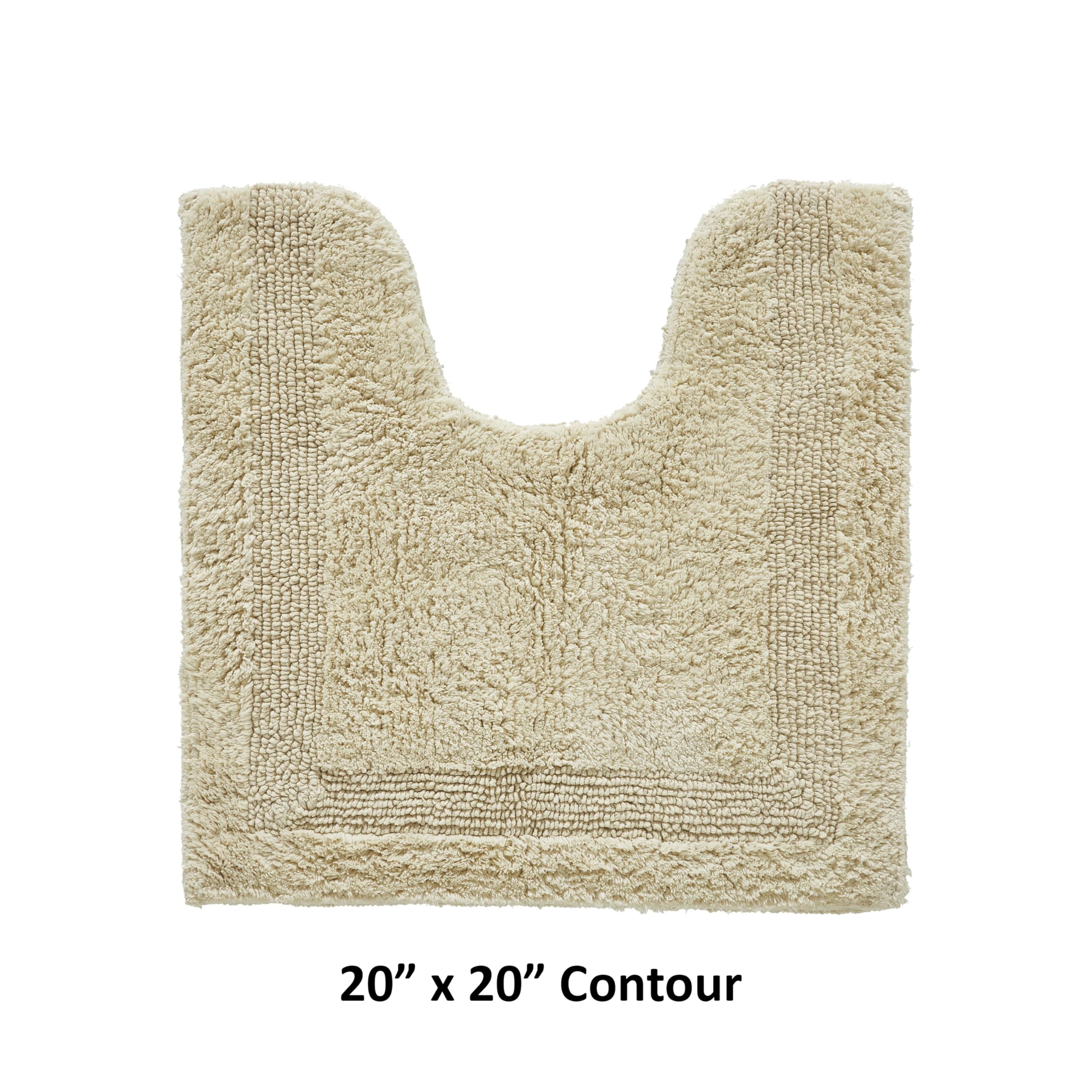Better Trends Lux Collection, Tappeto da bagno rotondo in cotone, per vasca da bagno, assorbente, 50 x 50 cm