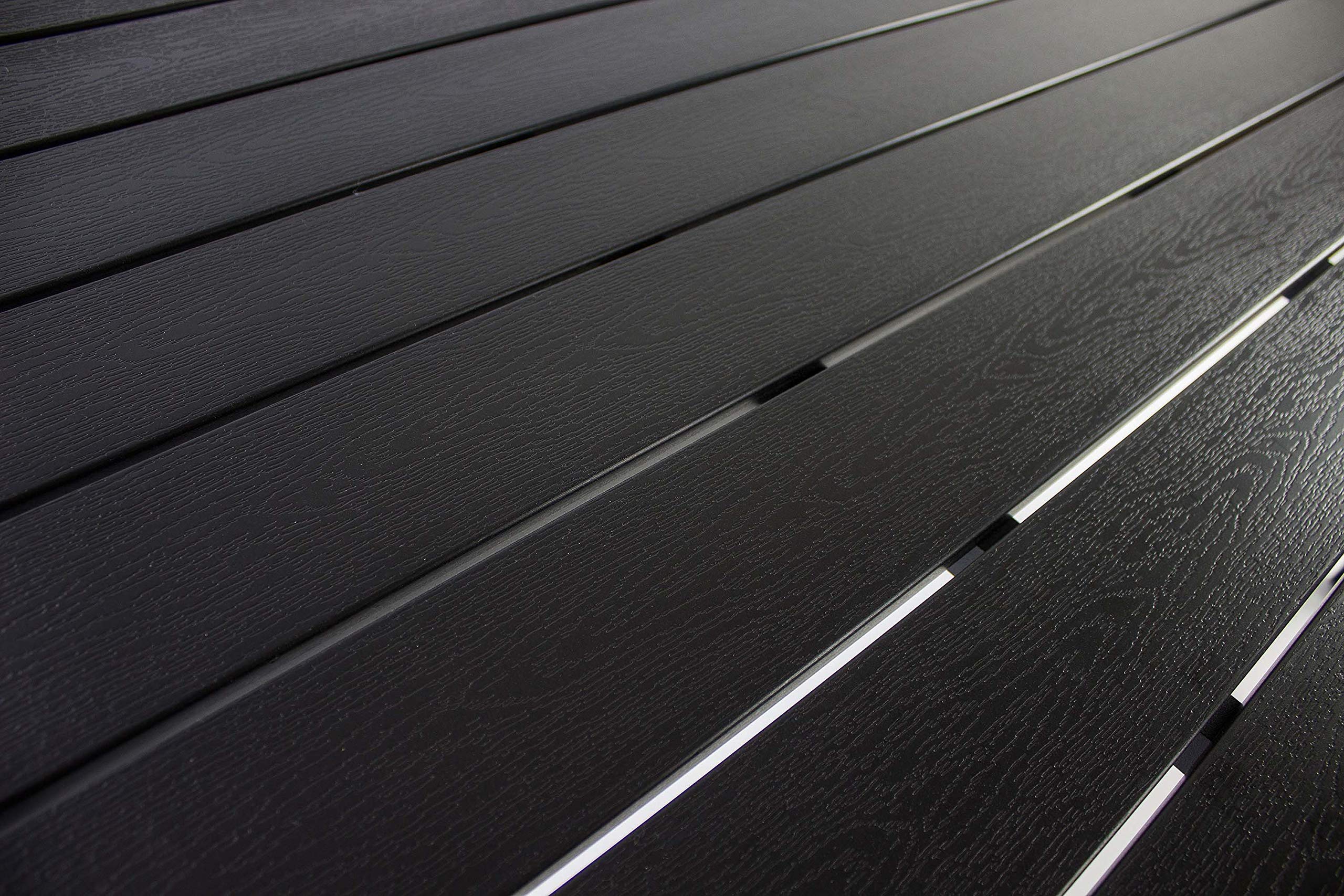 AVANTI TRENDSTORE - Limana - Tavolo da giardino con telaio in metallo e piano tavolo in Polywood. Disponibile in 2 misure diverse (LAP 150x74x90 cm)