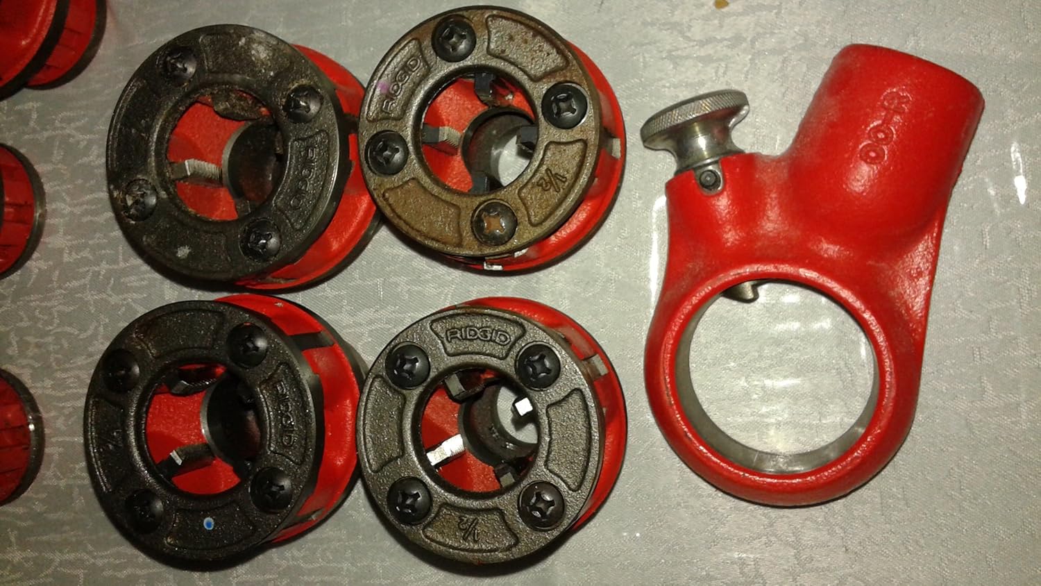 Ridgid 36355 3/8-Inch-to-1-Inch Manual Exposed Ratchet Threader Set