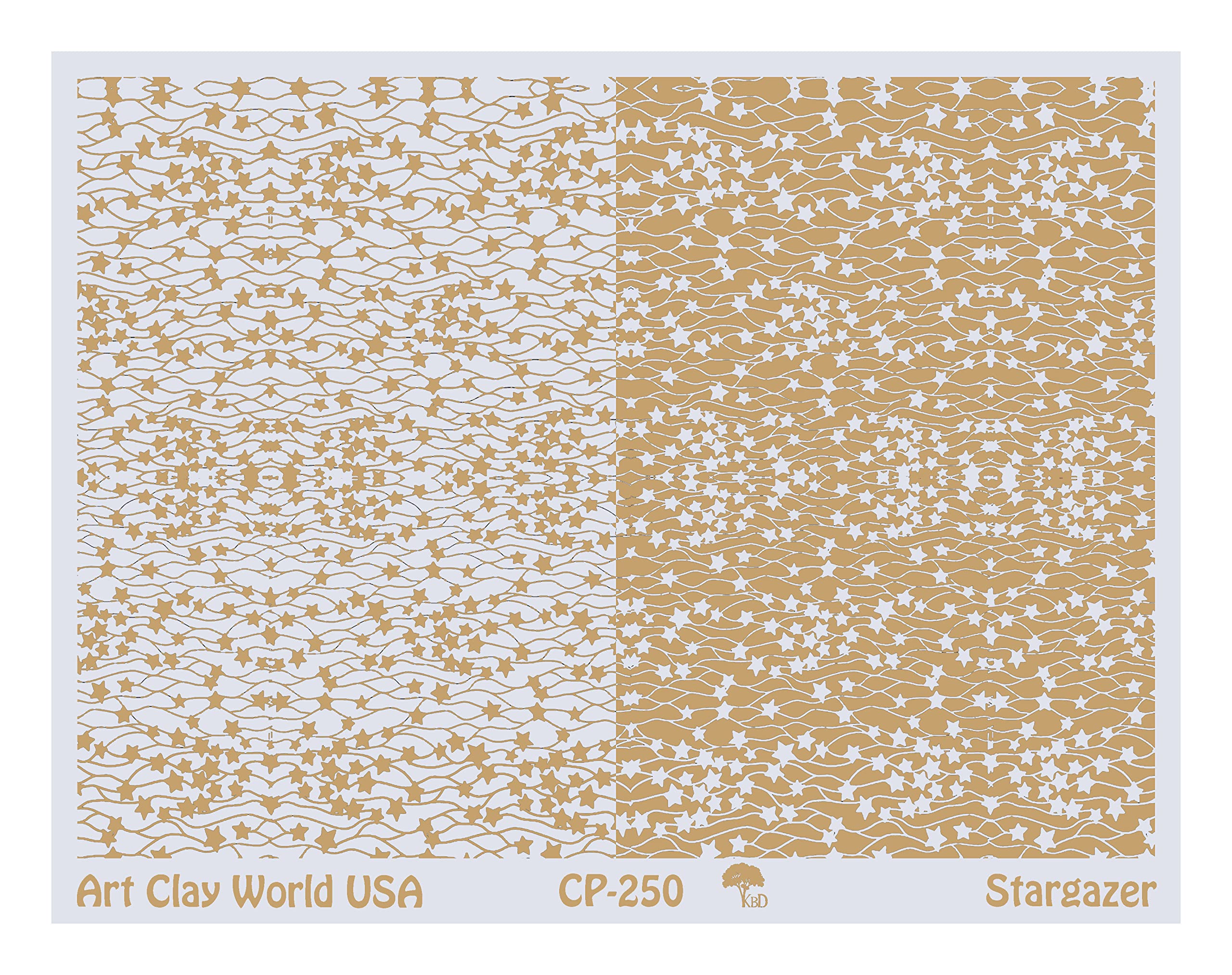 Low Relief Texture Plate Stargazer Design - 1 Pc.