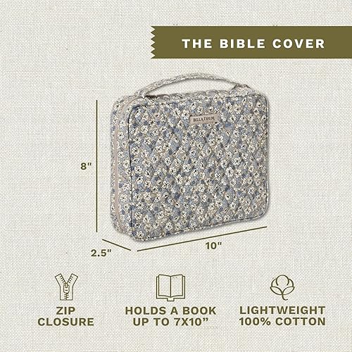 Miniatura 87 de Bella Taylor Funda acolchada para la Biblia para mujer, estuche grande para la Biblia de estudio, parche primitivo