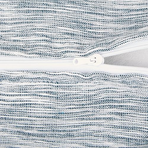 Miniatura 3 de DII Throw Pillow Cover Collection Tonal Recycled Cotton, Verde azulado, 18x18