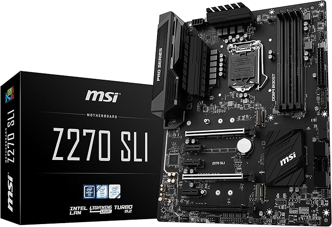 Amazon Com Msi Pro Series Intel Z270 Ddr4 Hdmi Usb 3 Sli Atx Motherboard Z270 Sli Everything Else