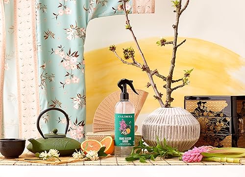 Miniatura 5 de Caldrea Ambientador en aerosol de lino y habitación, hecho con aceites esenciales de cáscara de naranja y flor de ylang ylang, derivados de plantas