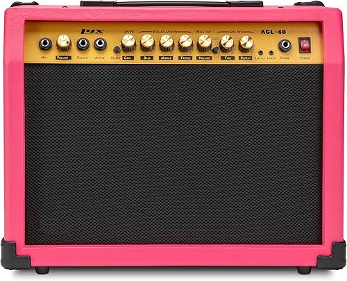 Miniatura 151 de LyxPro Amplificador de guitarra eléctrica de 60 vatios Combo de estudio de estado sólido y amplificador de escenario con altavoz de 10 pulgadas