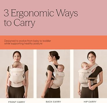 Ergobaby Adapt Baby Carrier for Newborns to Toddlers 0-48 Months