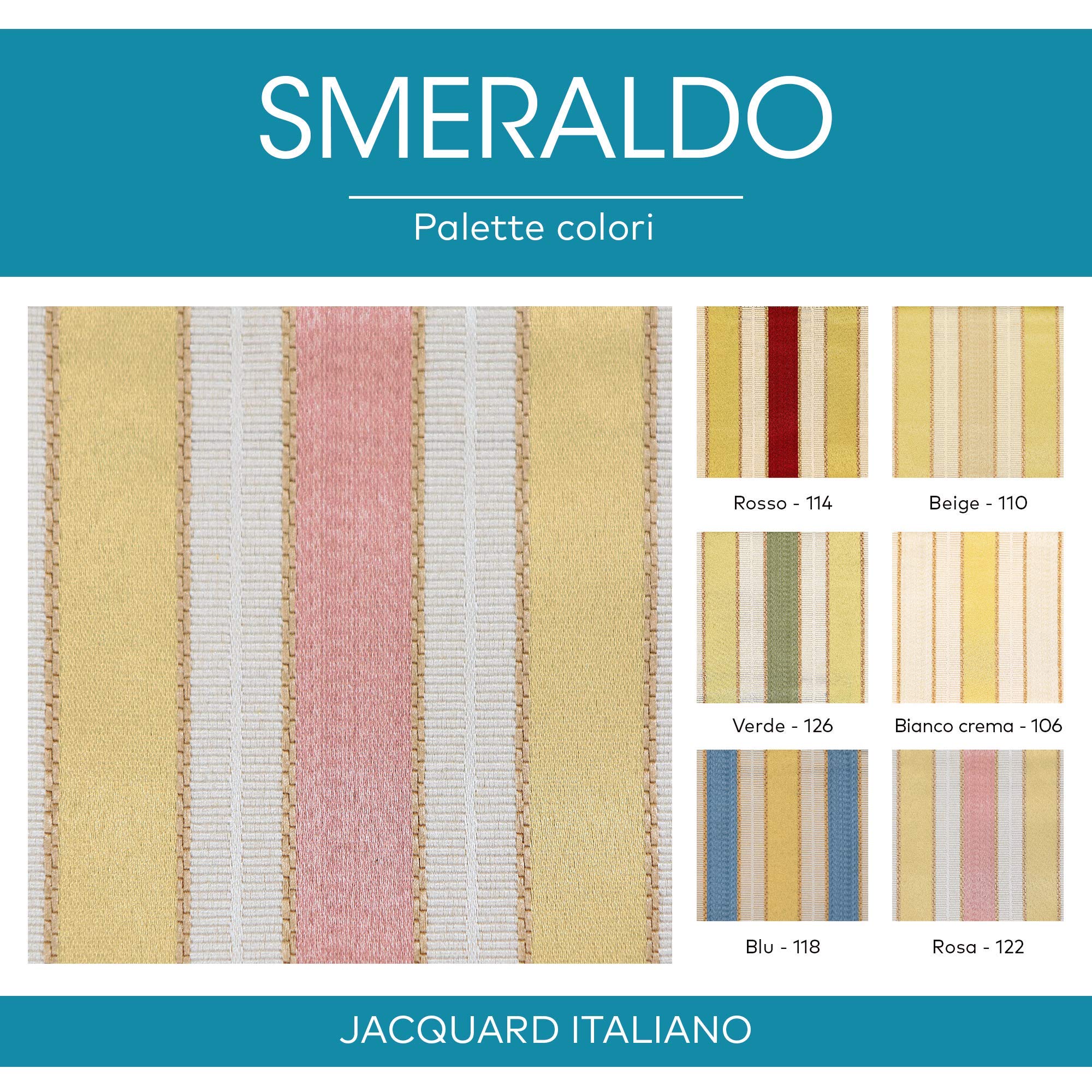 DESHOME Smeraldo H 280 cm - Tissu au metre ameublement Jacquard Italien pour canapé, fauteuils, rideaux, coussins, chaises, couvre-lit (Rouge - 116, 1 mètre)