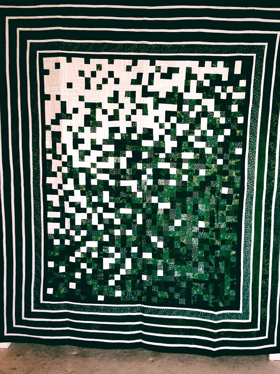 MODERN ART QUILT for sale. Handmade. Original. Doublesided