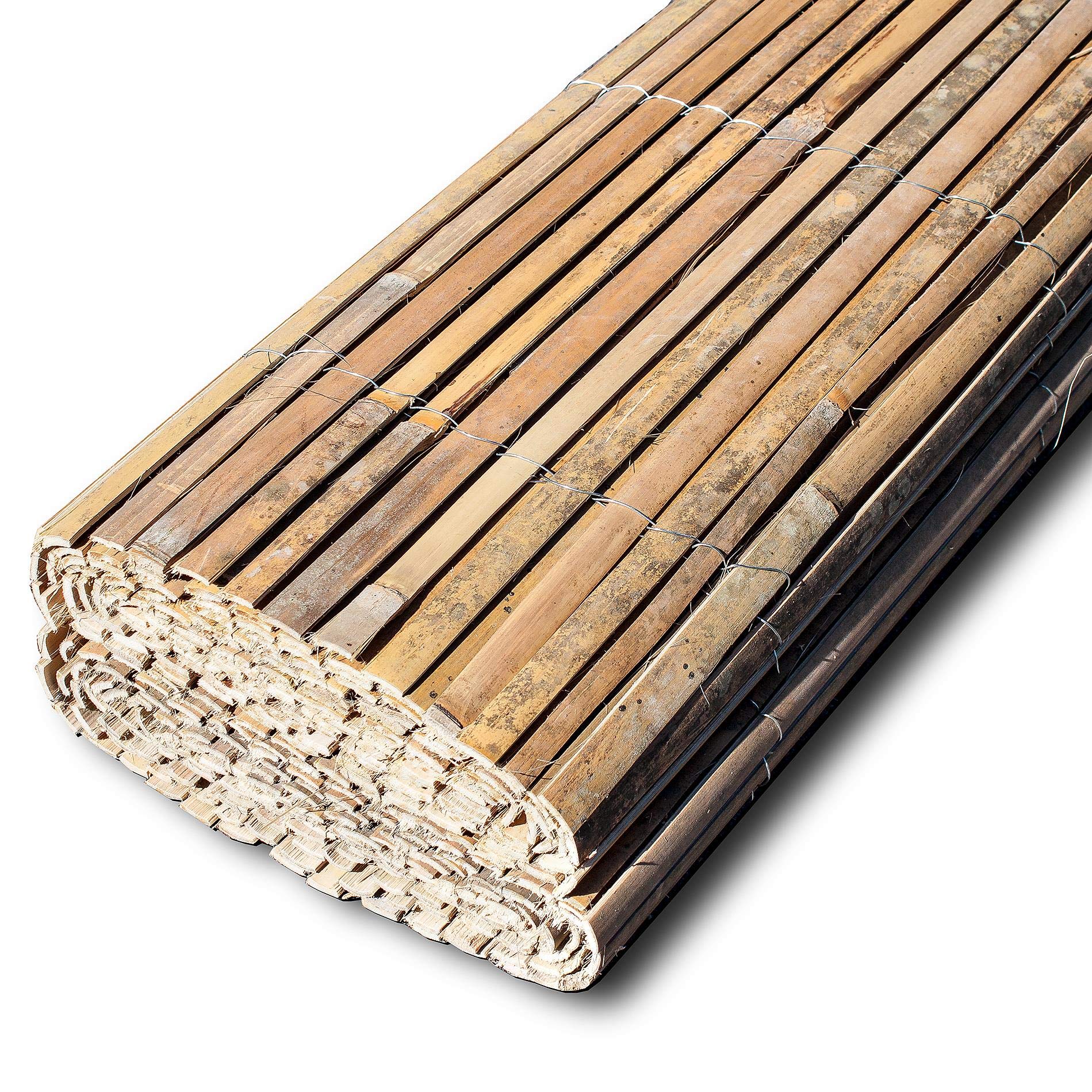ESTEXO Mata bambusowa – płot ogrodowy, naturalny, bambus, ochrona przed wzrokiem, ochrona przed wiatrem (1,50 m x 4,00 m)