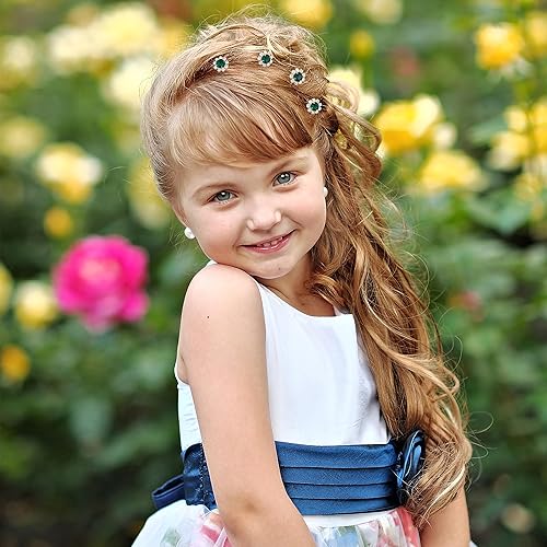 Miniatura 4 de Ammei - Juego de 12 horquillas de cristal para novias y damas de honor, accesorios para el cabello, accesorios para el cabello, joyería con