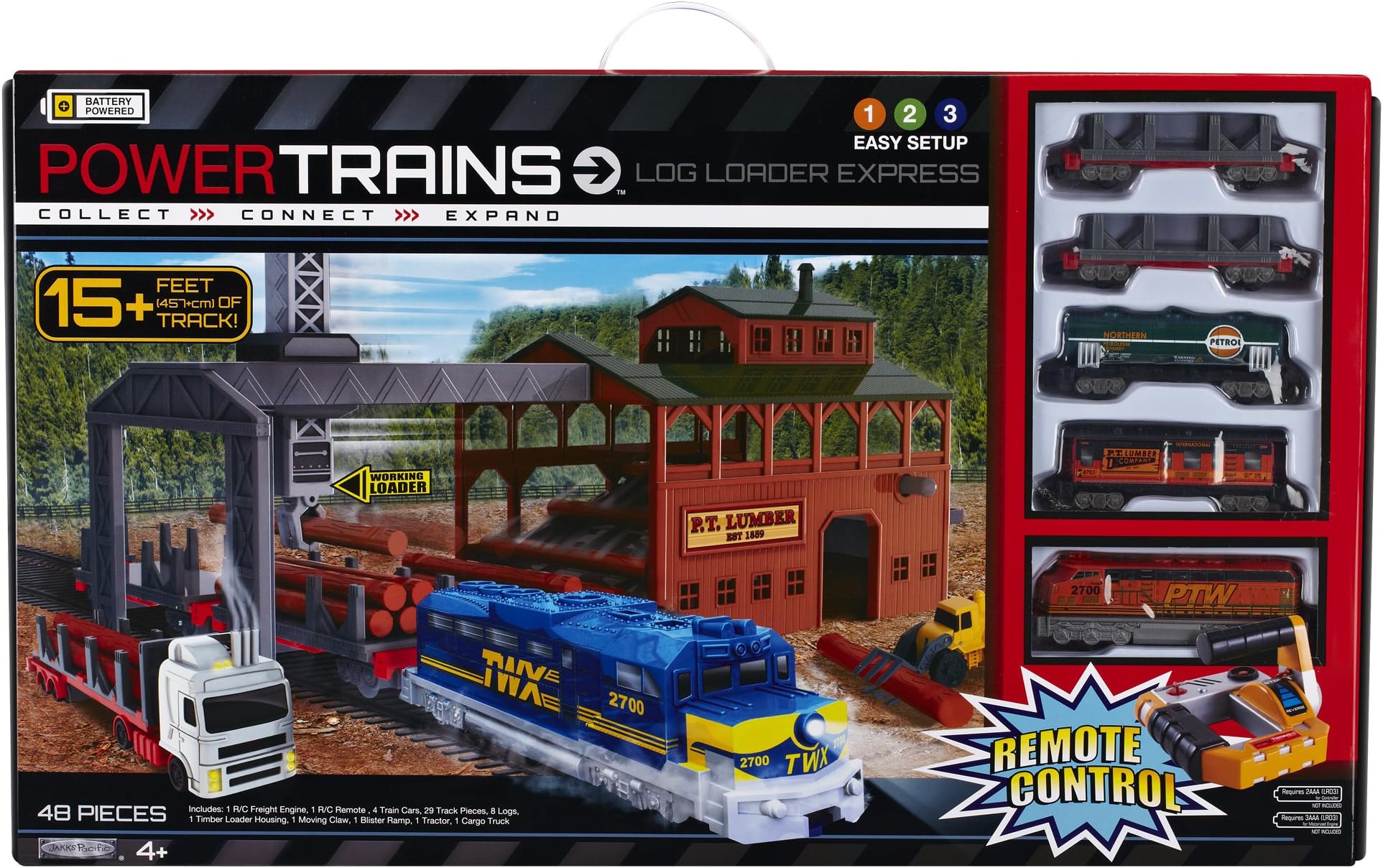 Jakks Pacific Power Trains Remote Control Log Loader Express