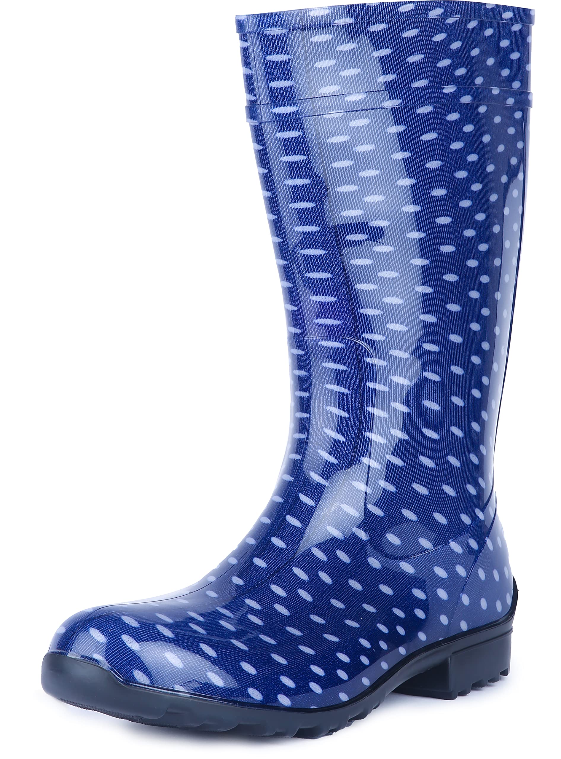 Ladeheid Damen Gummistiefel 100% Wasserdticht Regenstiefel Damen LA-967