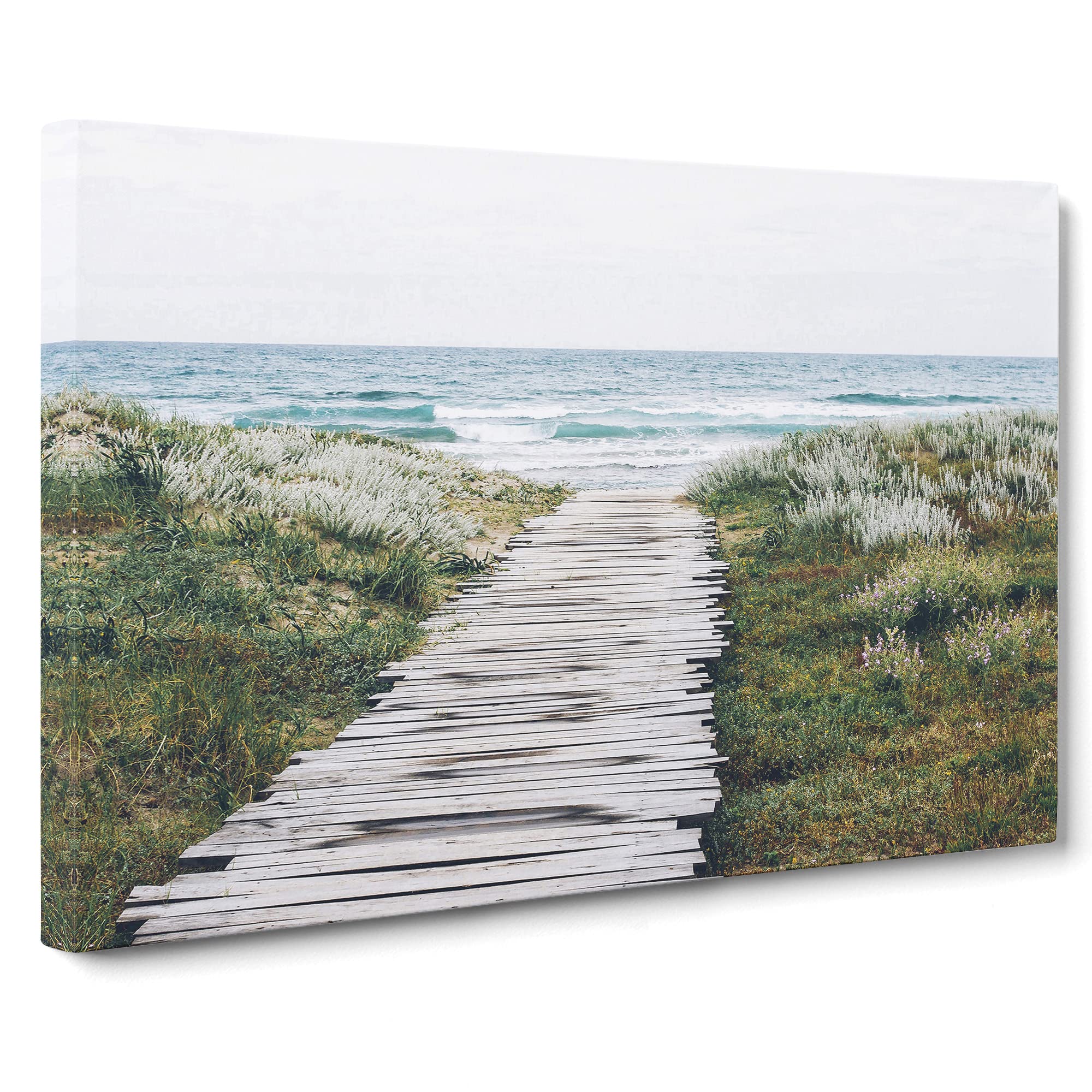 Seascape Walkway to the Beach No.2 Canvas Print, Mixed, 25L x 50W cm