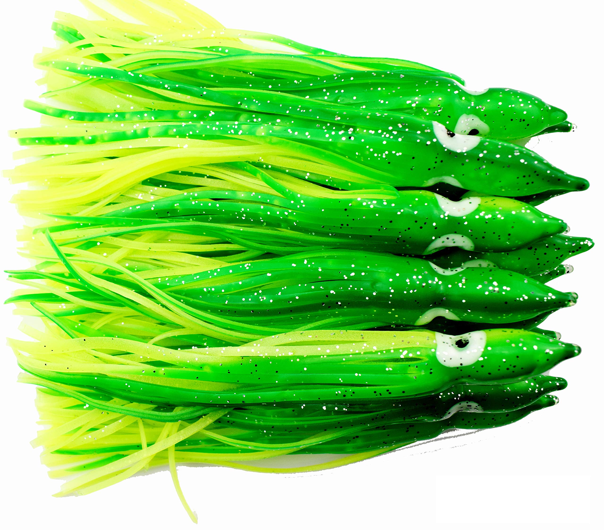 30pcs Luminous Octopus Skirt Fishing Lures - 6 Inch/15cm Soft Plastic Saltwater Bait For Trolling - View #7