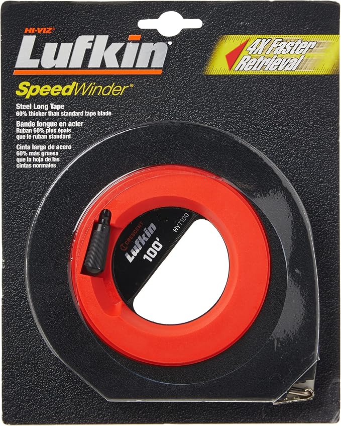 Cinta métrica larga de acero 3/8" x 100 pies Lufkin HYT100 miniatura 2